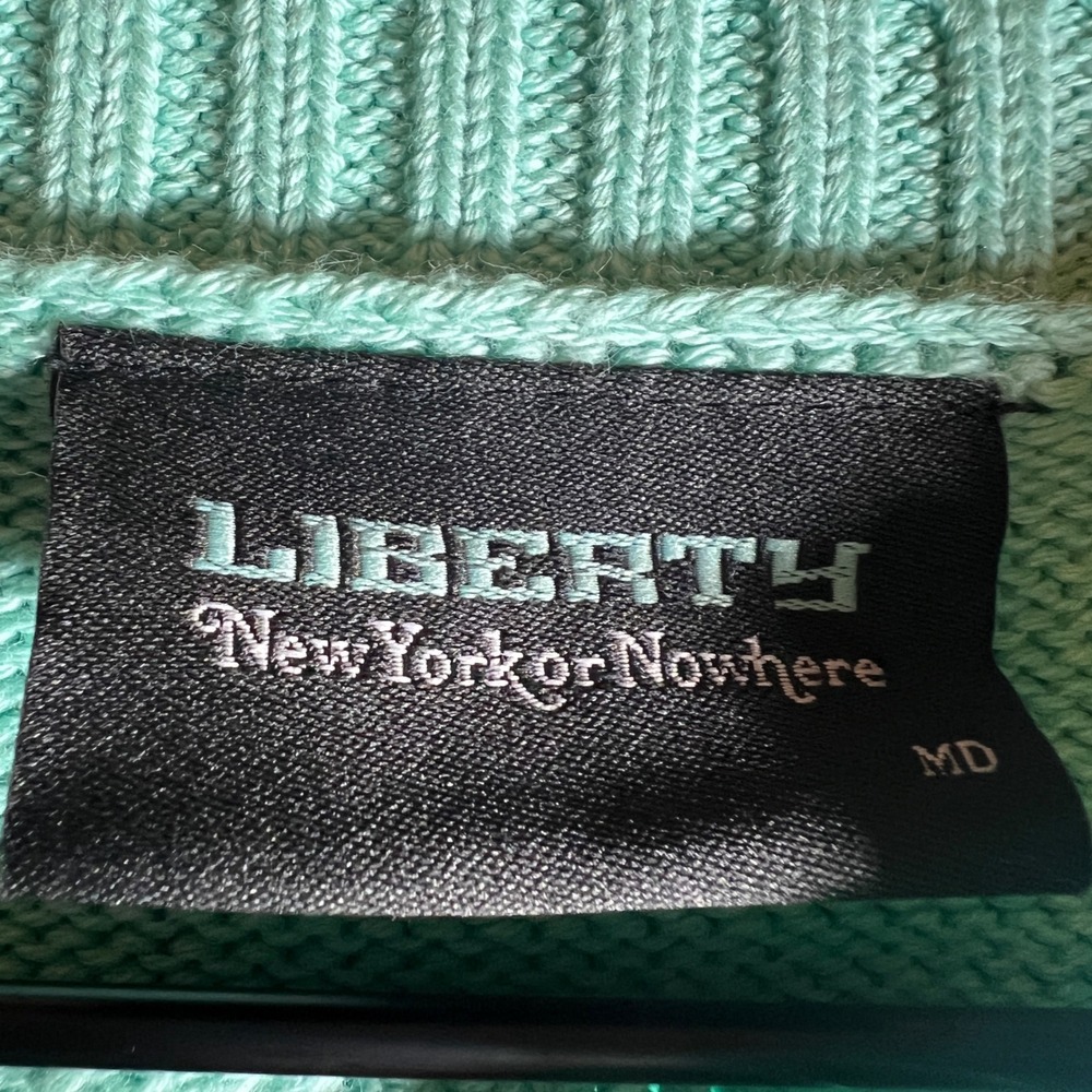 New York or Nowhere X WNBA Liberty Motto Sweater in Seafoam Green, Adult Medium - Picture 6 of 16